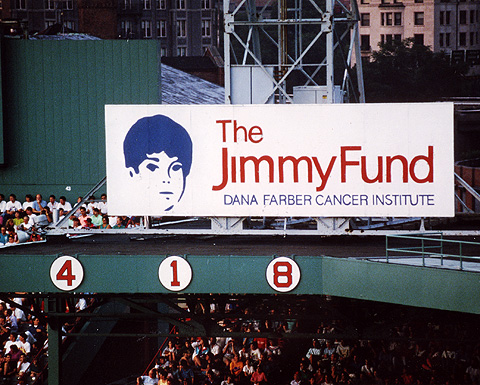 Right field Jimmy Fund billboard