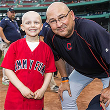 Terry Francona and pediatric patient