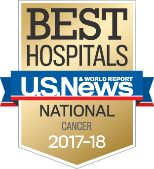 US News & World Report Best Adult Cancer Hospital 2017-2018