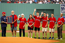 Boston Red Sox Jimmy Fund award winners