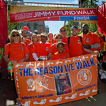 Boston Red Sox Mo Vaughn and Jimmy Fund Walk team