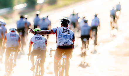 Pan-Mass Challenge riders on one of the routes
