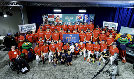 The 2023 Boston Red Sox added their support to strike out cancer