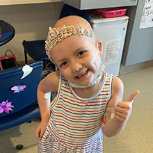 Aileen, age 6, a patient in Dana-Farber's Jimmy Fund Clinic and this year's patient partner
