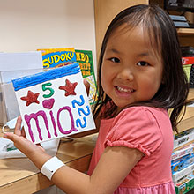 Mia, a patient in Dana-Farber’s Jimmy Fund Clinic