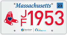 Red Sox Foundation/Jimmy Fund License Plates